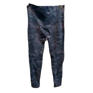 Spanx Gray Camouflage High Rise Look At Me Now Compression Seamless Leggings , S